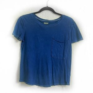 Blue Slouchy Pocket Tee - 3 for $15